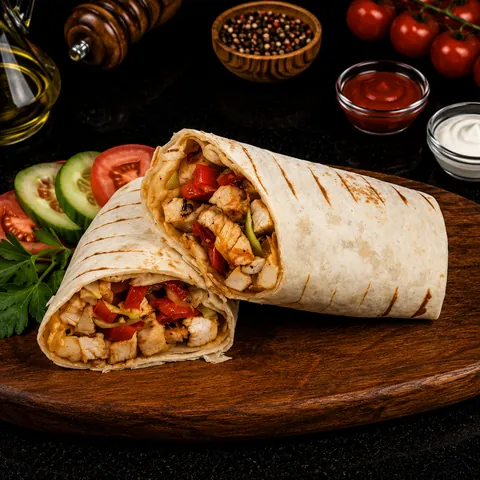 Chicken Skewer Wrap