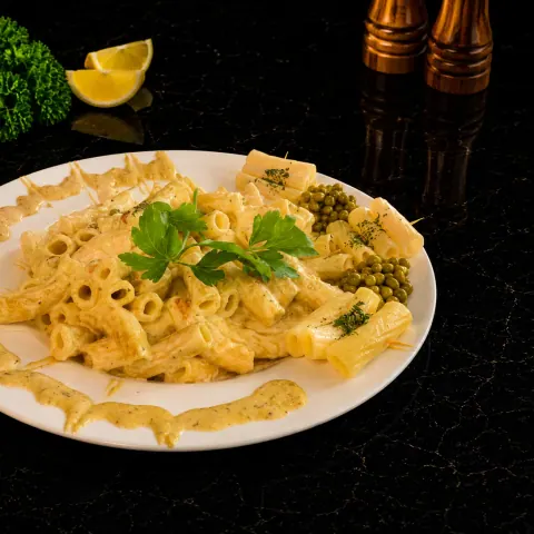 Rigatoni with Peas